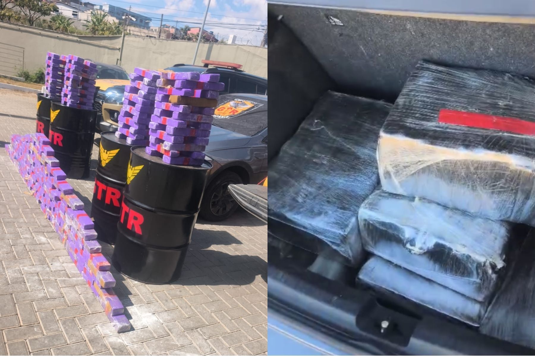 Polícia prende em Betim homem com carro roubado no RJ e 200 barras de maconha