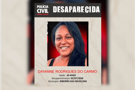 Cartaz de desaparecimento de Dayanne • Reprodução