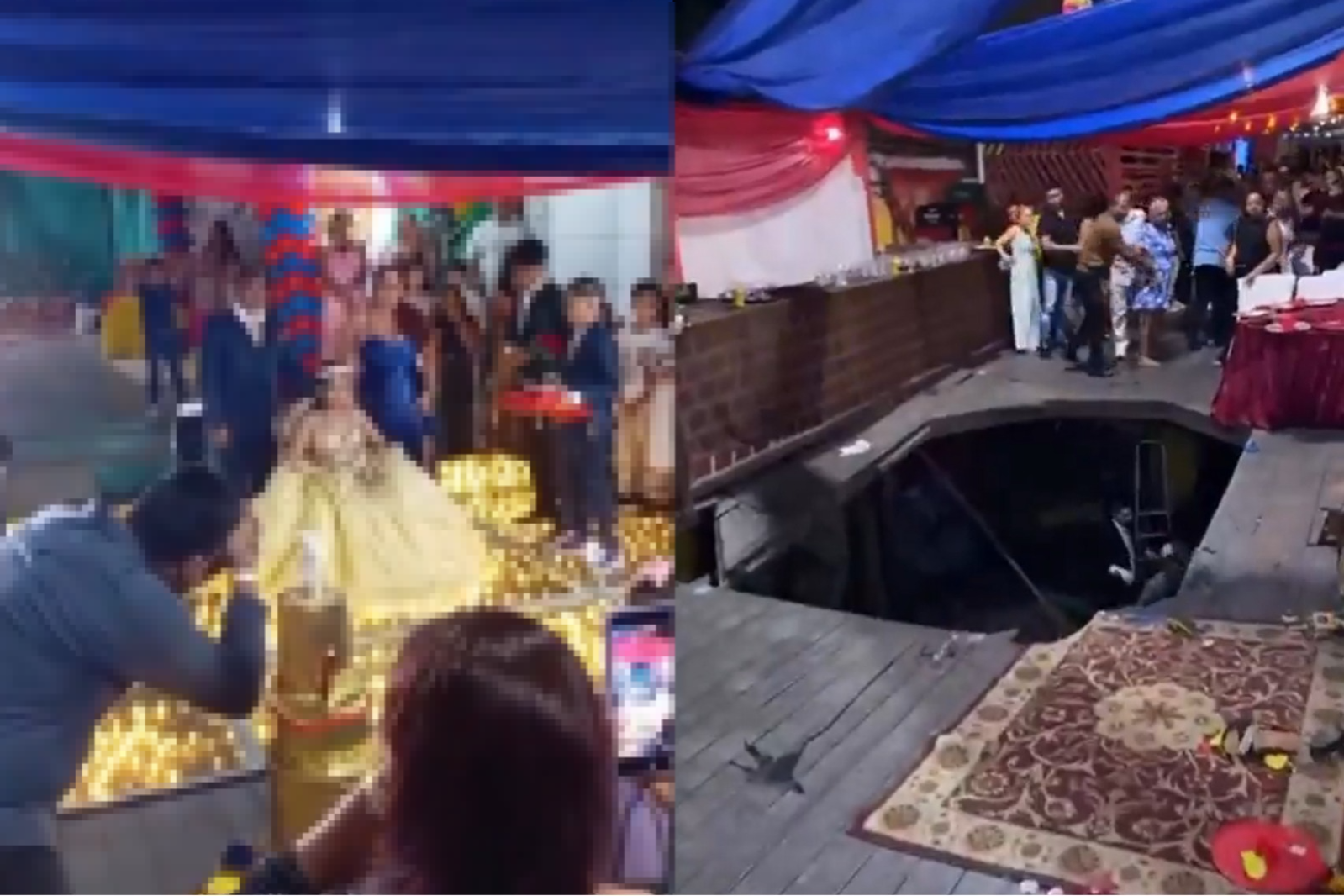 Piso de salão de festas desaba durante aniversário e deixa feridos em Belém; veja vídeo
