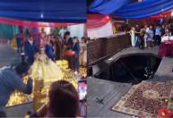 Piso de salão de festas desaba durante aniversário e deixa feridos em Belém; veja vídeo