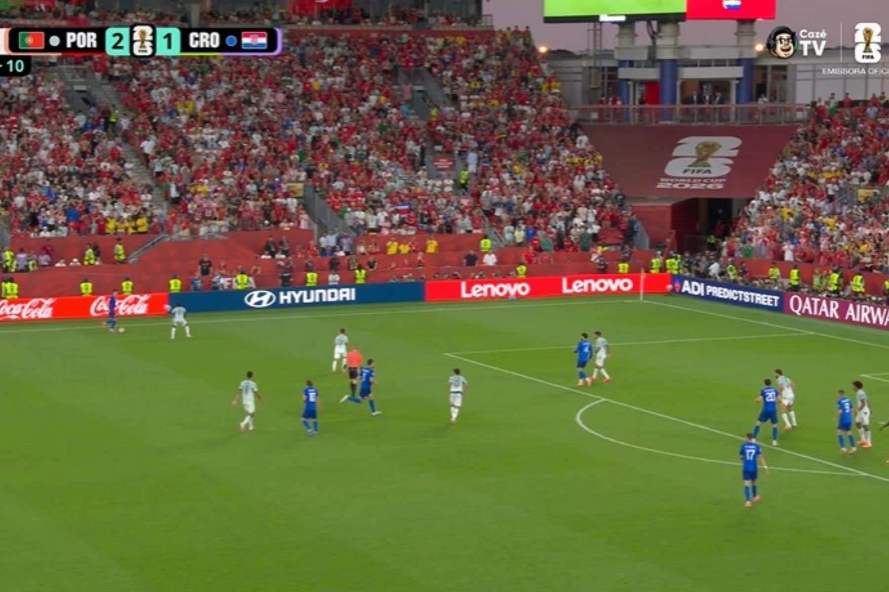 Portugal 2 x 1 Croácia entra no 'pódio' da CazéTV em recordes de audiência