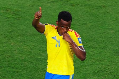 Jhon Arias disputou a Copa do Mundo pela Colômbia • Divulgação/Fifa