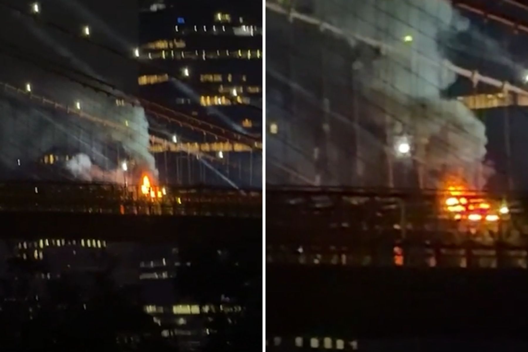 Vídeo: incêndio atinge Ponte do Brooklyn, em Nova York, durante show de fogos do 4 de julho