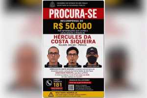 Polícia oferece R$ 50 mil por informações sobre suspeito de atirar em tenente da ROTA em SP
