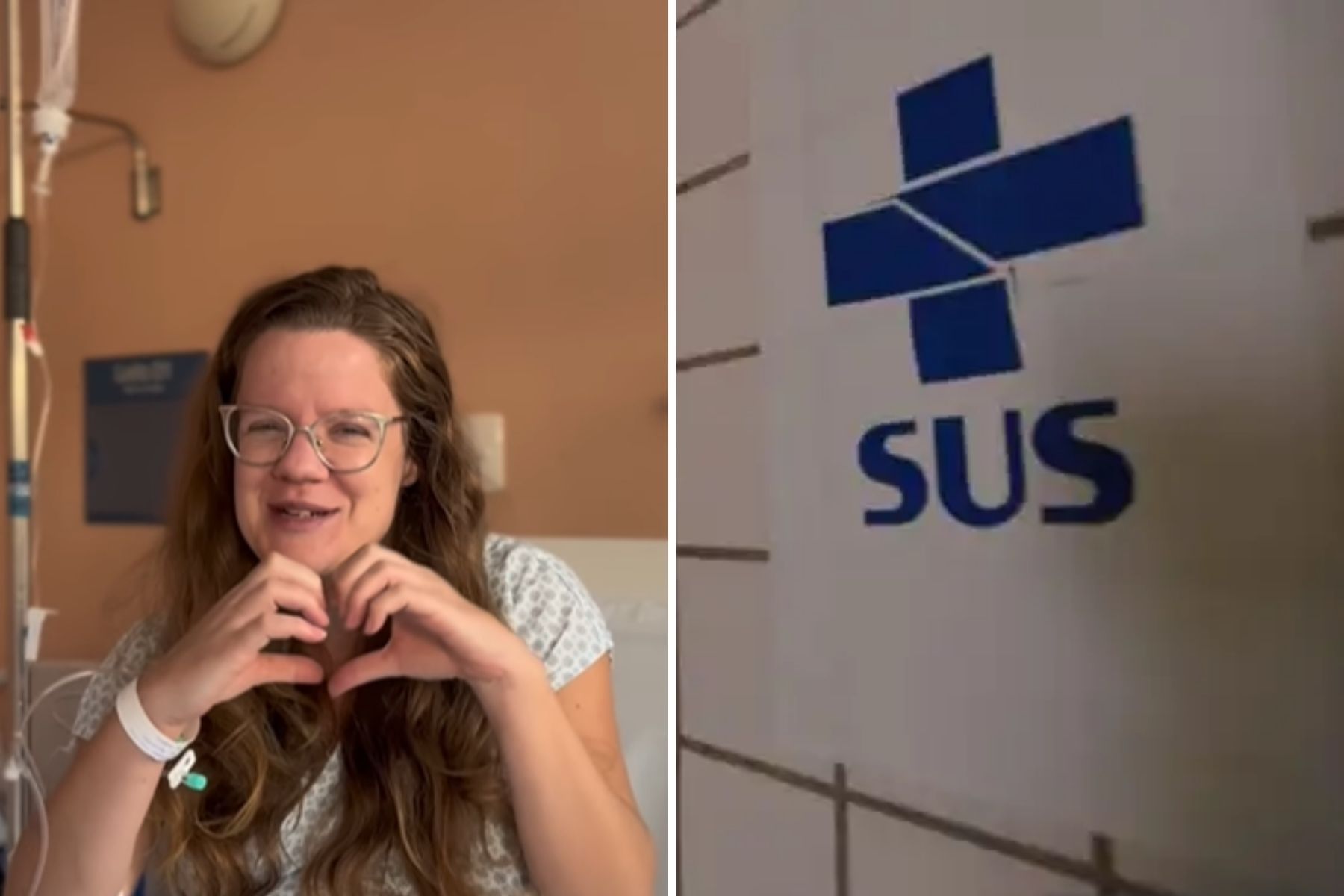 Americana passa 12 dias internada em hospital no Brasil e viraliza ao elogiar: 'SUS, eu te amo'