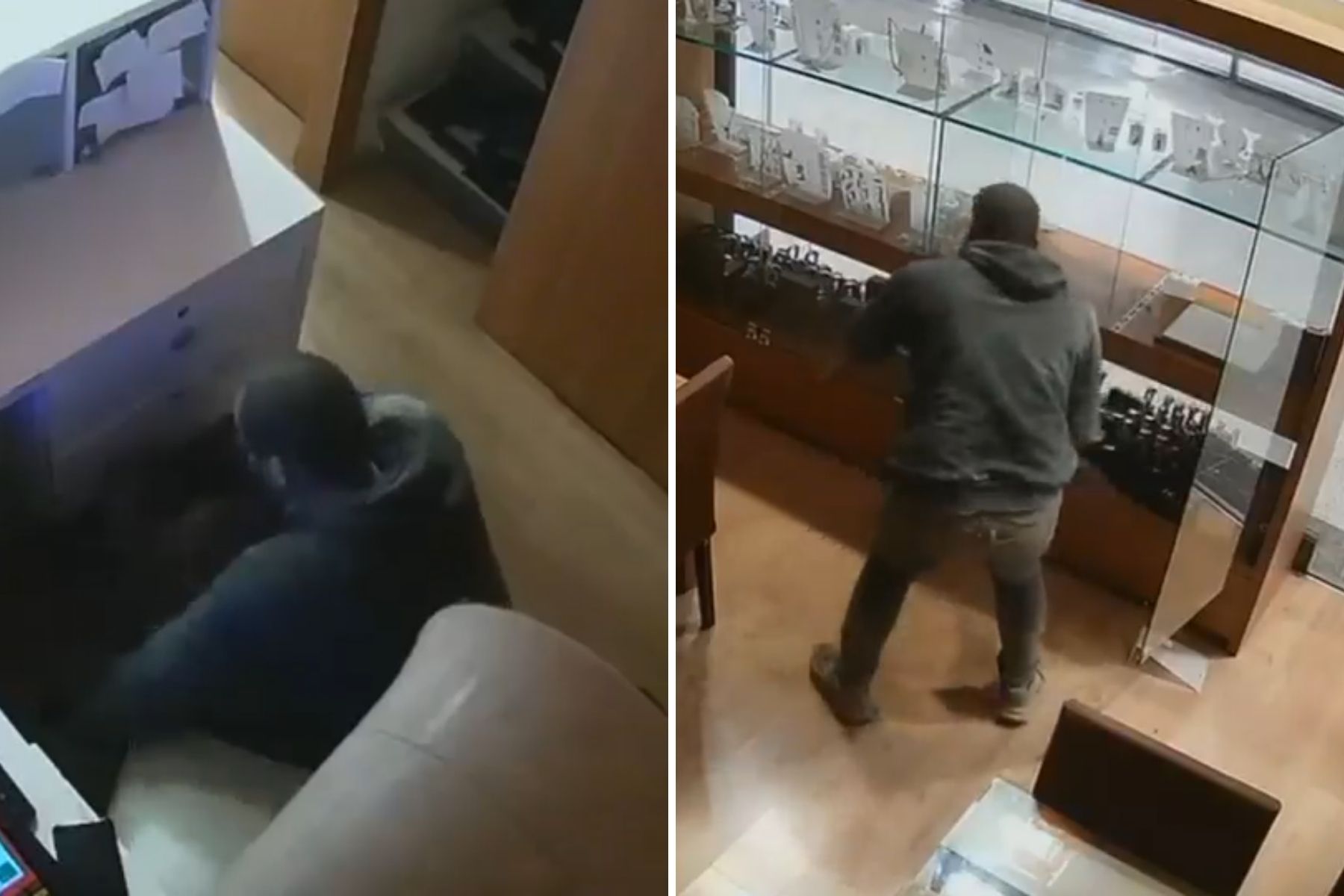 Vídeo flagra momento em que ladrão furta joalheria em shopping de BH; veja