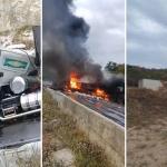 Batida entre duas carretas e um caminhão deixa um morto na BR-251, em MG