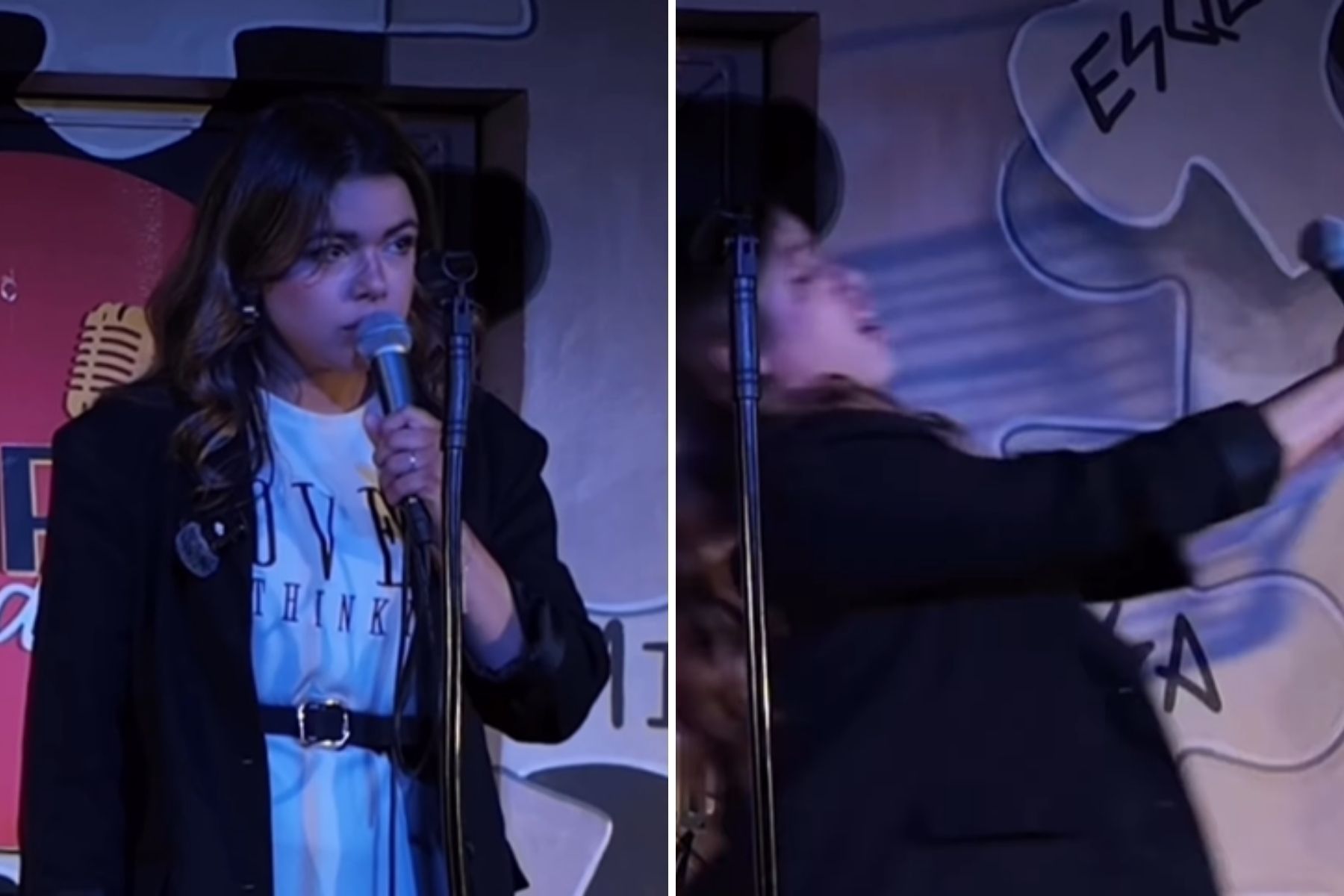 Comediante é agredida com cadeirada durante show em Florianópolis; veja vídeo
