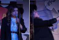 Comediante é agredida com cadeirada durante show em Florianópolis; veja vídeo