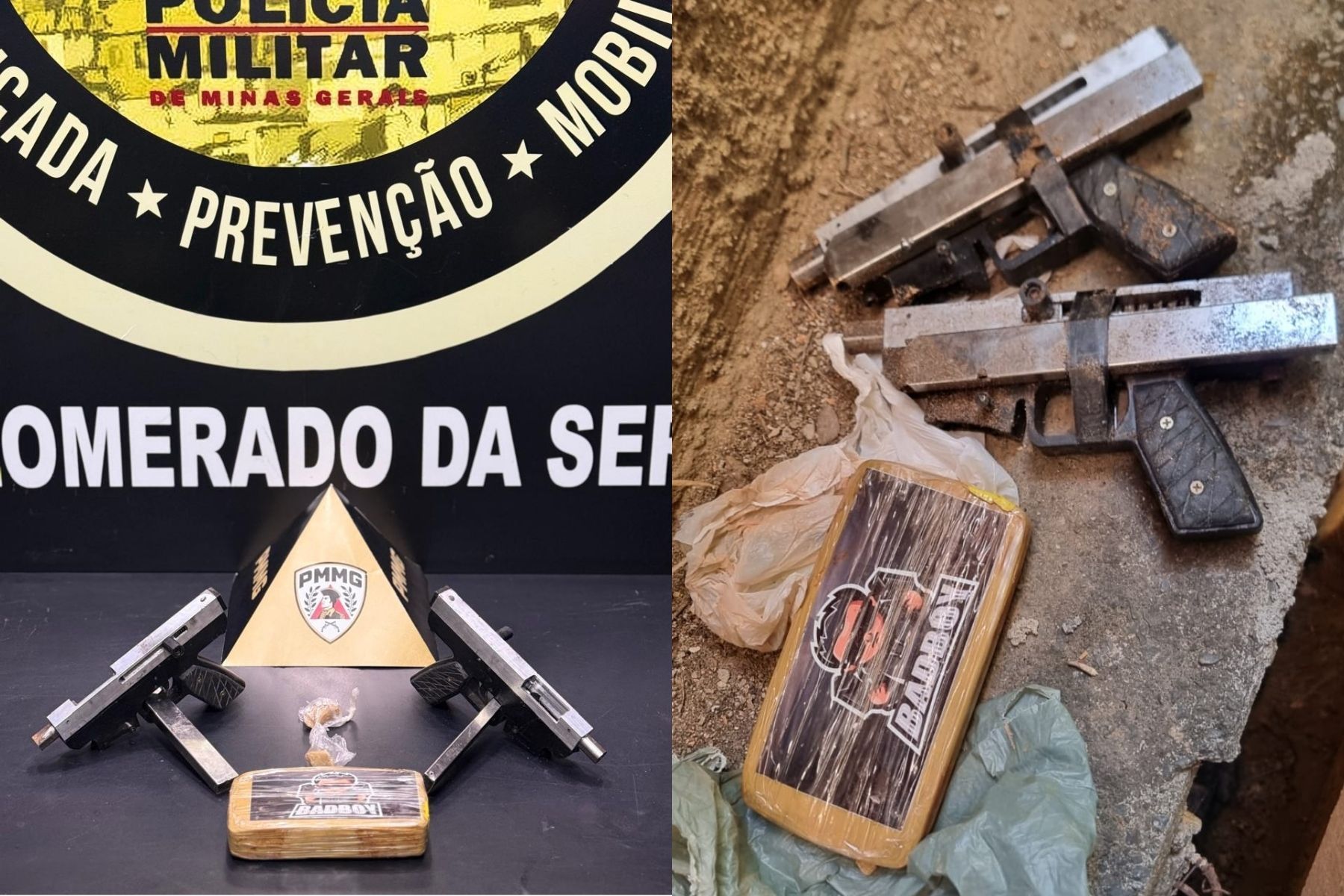 Polícia apreende duas submetralhadoras no Aglomerado da Serra, em BH