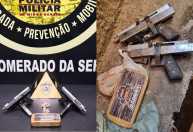 Polícia apreende duas submetralhadoras no Aglomerado da Serra, em BH
