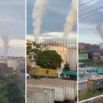 Vídeo flagra vazamento de gás tóxico em Manaus; veja
