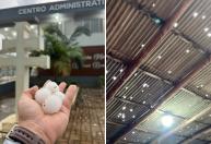 Chuva de granizo de 5 minutos danifica ao menos 500 casas no RS; ventos causaram destelhamento