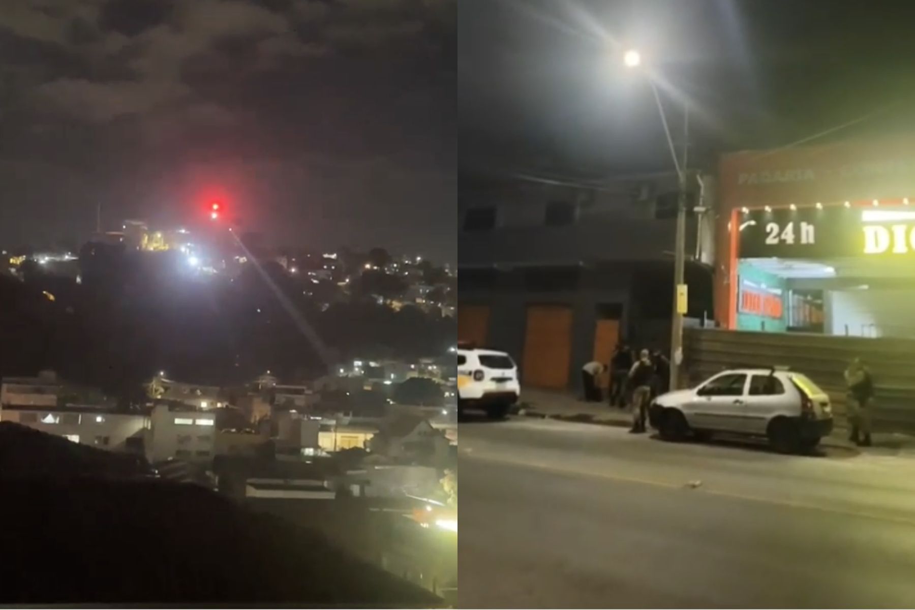Mulher é baleada em troca de tiros, e aeronave Pégasus da PM é acionada em Contagem