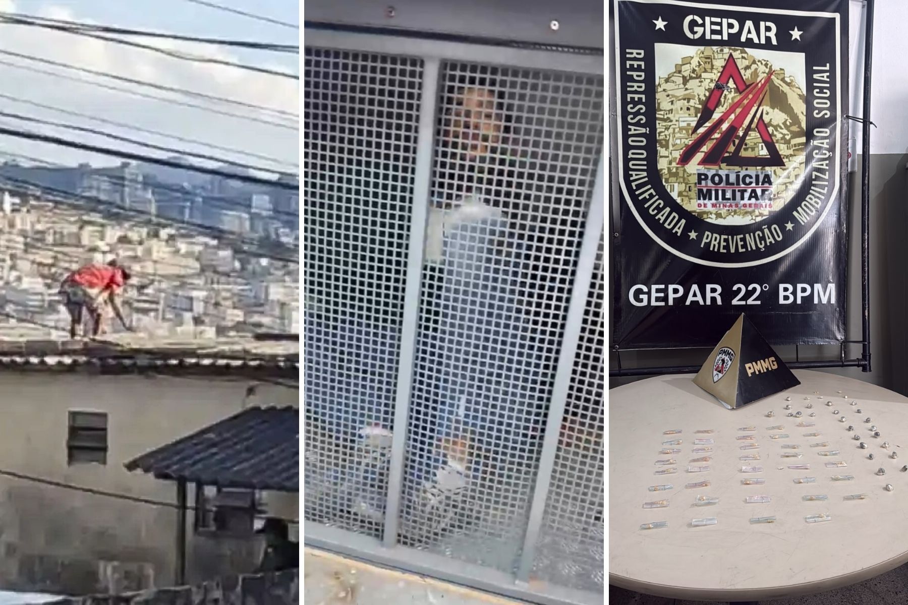 Suspeito de furtar igreja e fugir pelos telhados é preso com 69 pedras de crack em BH