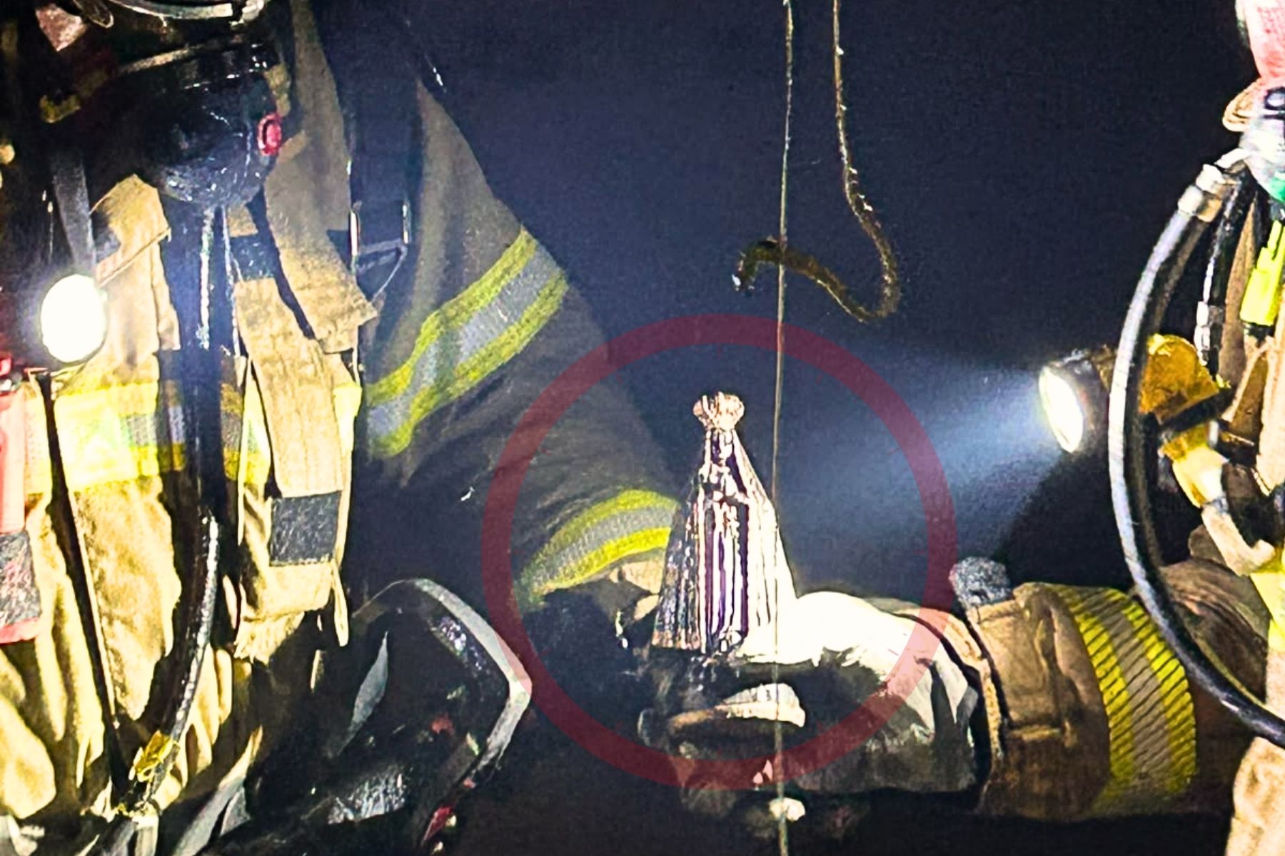 Imagem de Nossa Senhora Aparecida fica intacta após incêndio no RS; veja vídeo