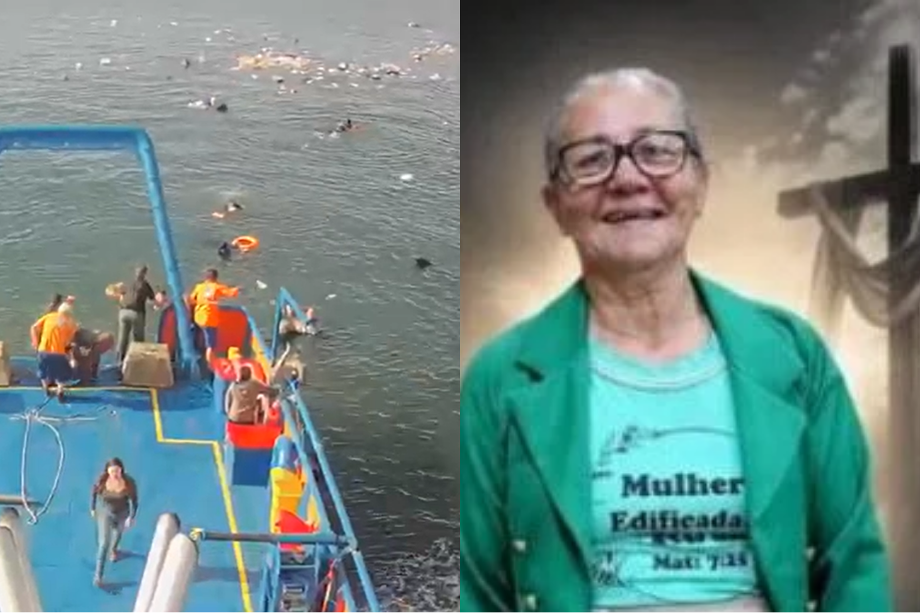 Idosa morre e passageiros ficam feridos após barco-táxi afundar no litoral do PR; veja vídeo