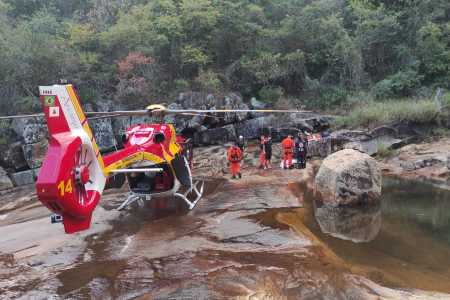 Resgate dos bombeiros • CBMMG/ Divulgação