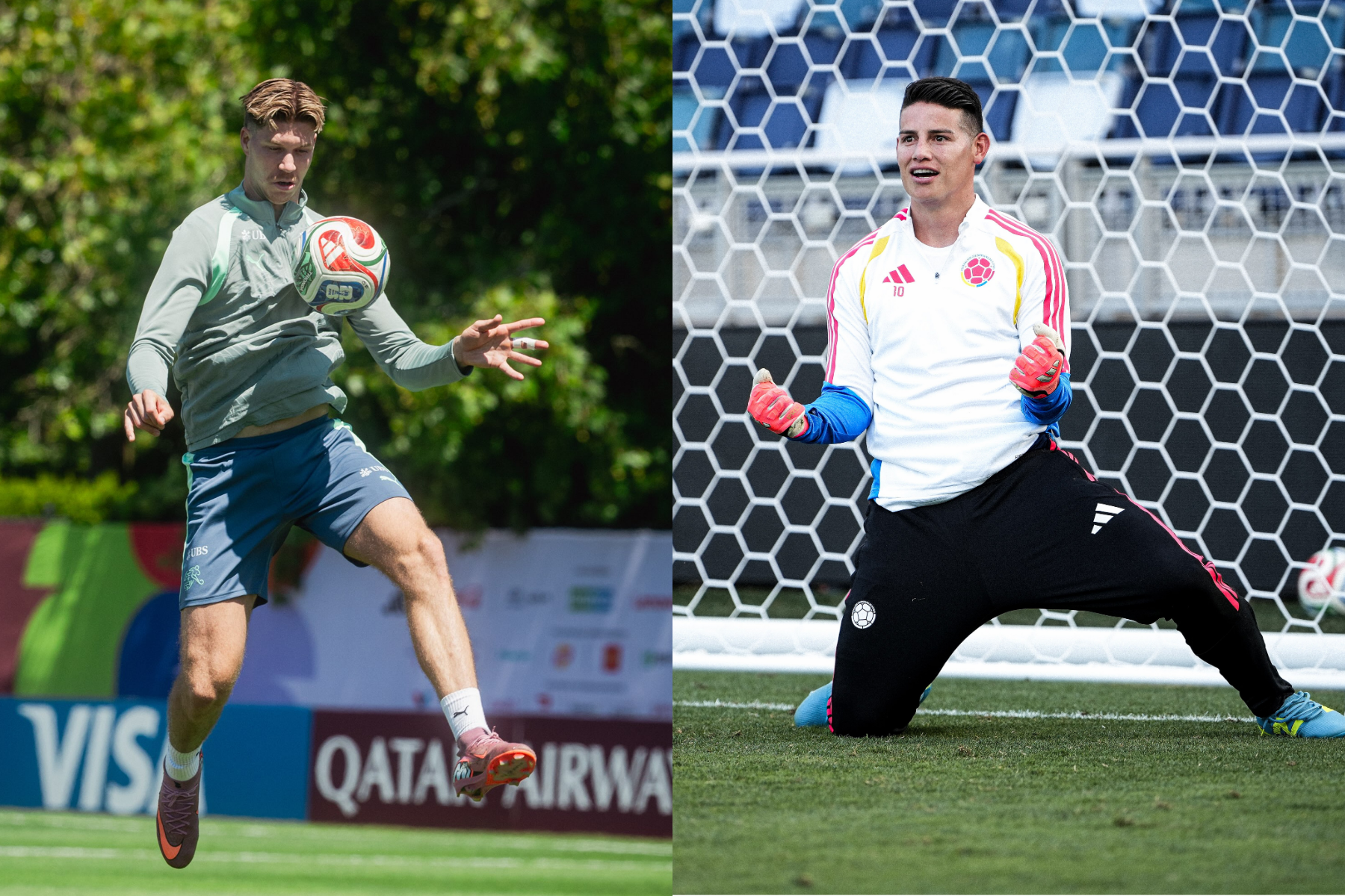 Suíça x Colômbia: prováveis escalações para jogo pela Copa do Mundo