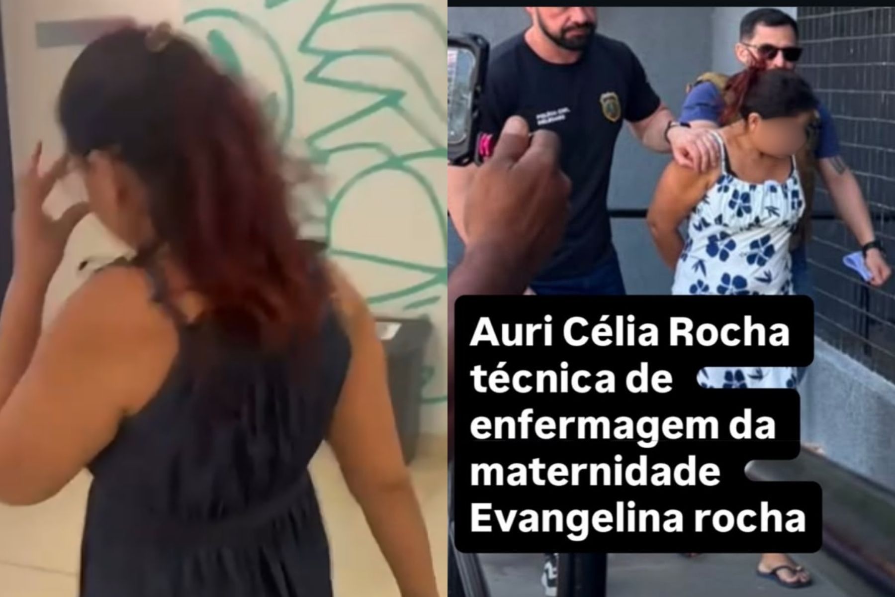 Vídeo: técnica de enfermagem é presa após tentar sequestrar recém-nascida no Piauí