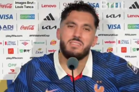 Rayan Cherki, atacante da França, em entrevista após eliminação da Copa do Mundo para Espanha