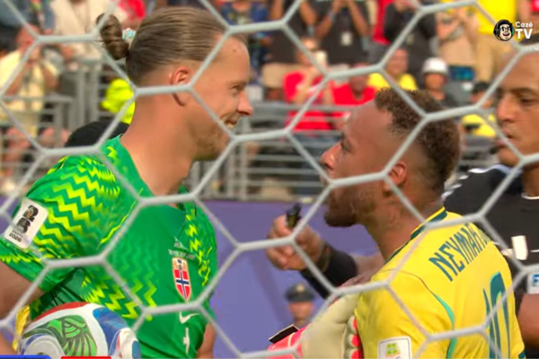 Web reage à provocação de Neymar a goleiro da Noruega em eliminação: 'Papelão'