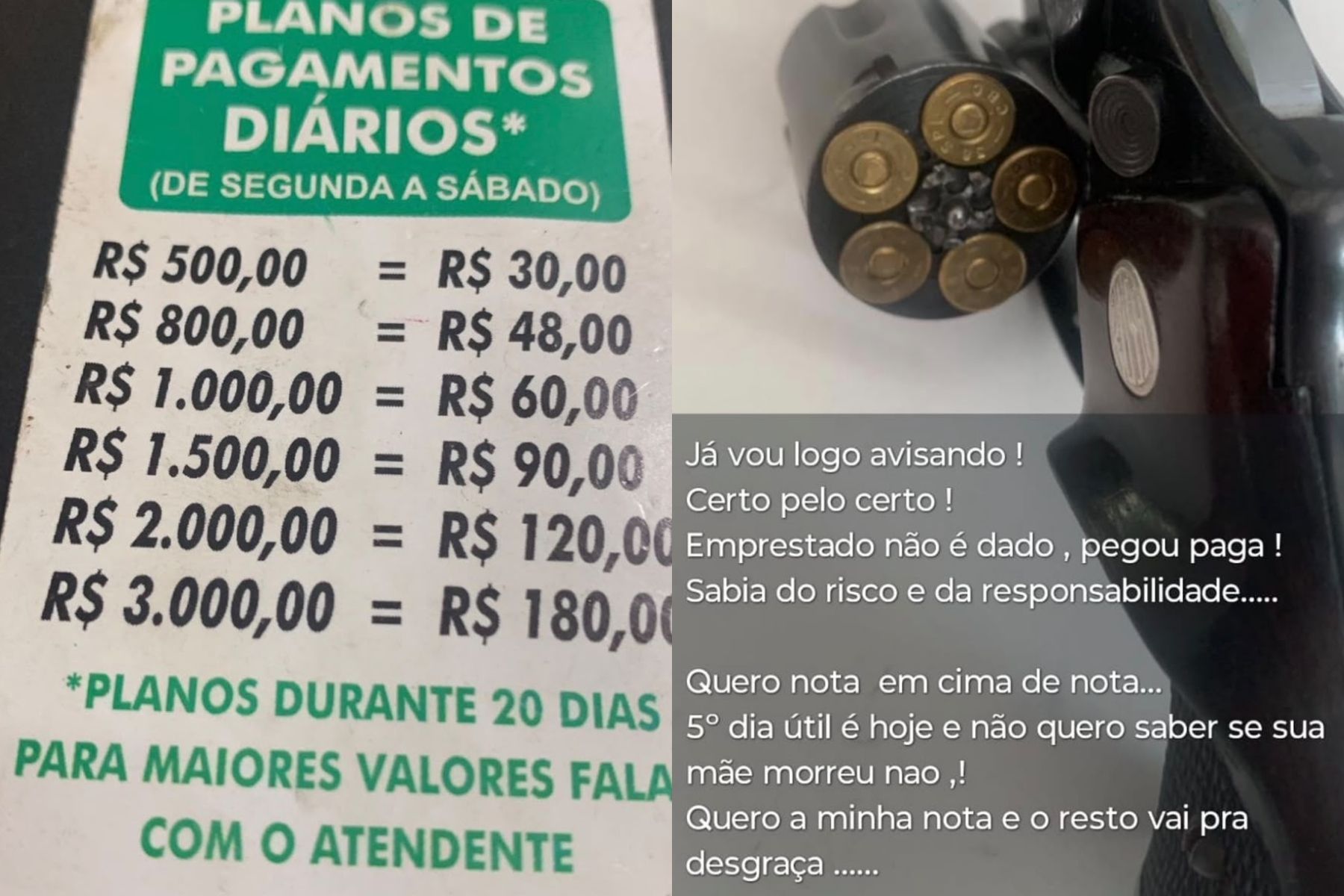 Agiotas levaram geladeira e televisão de comerciante para quitar dívida em BH