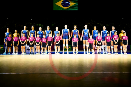 Brasil entra em quadra para tentar título da VNL
