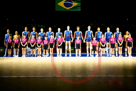 Brasil entra em quadra para tentar título da VNL