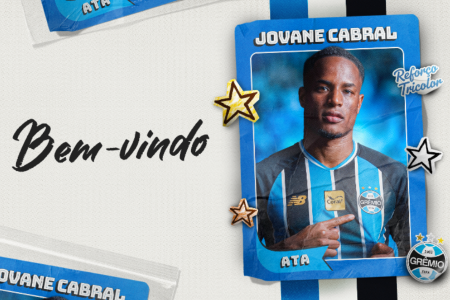 Jovane Cabral foi anunciado pelo Grêmio nesta quinta-feira (23)