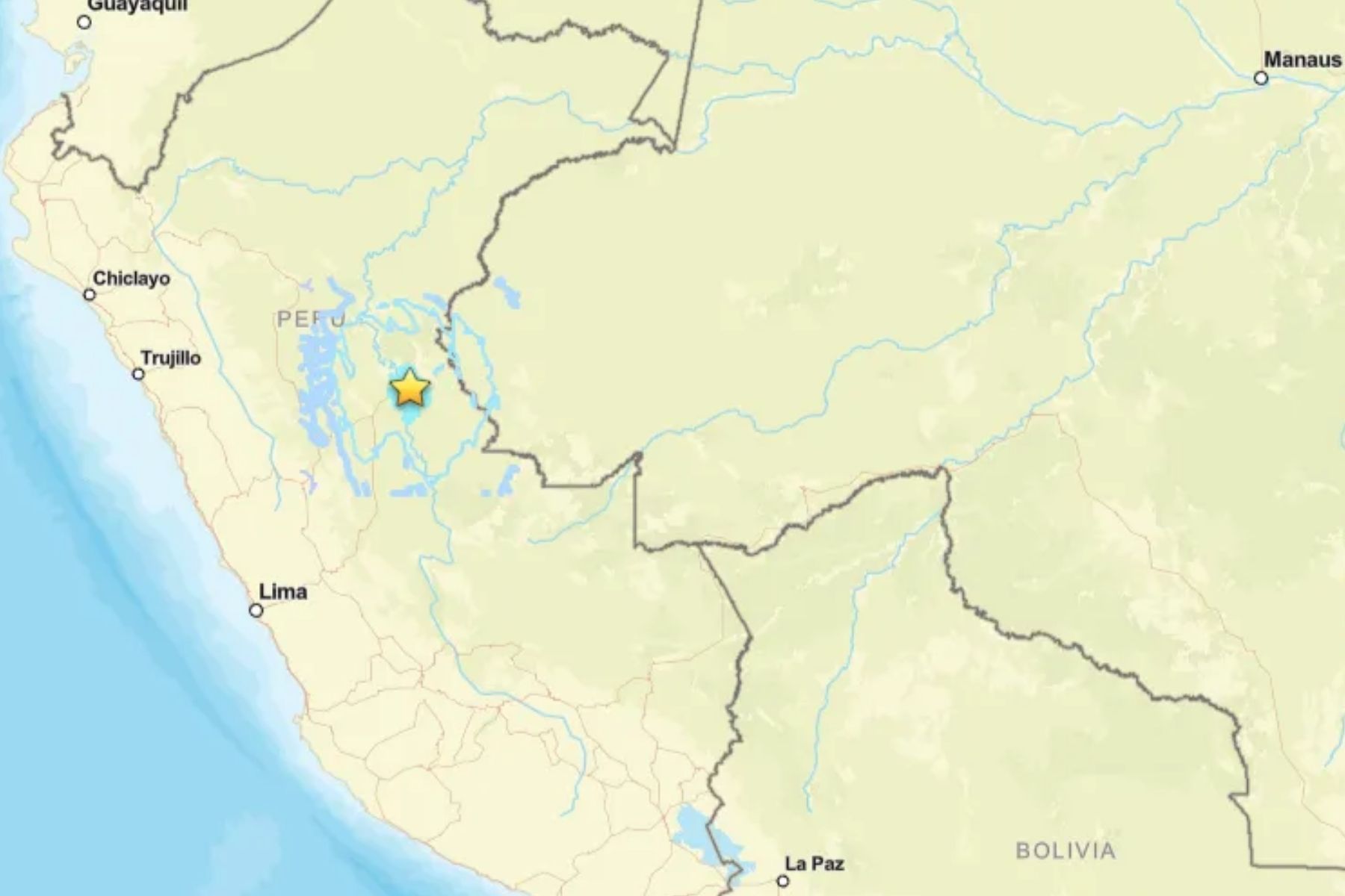 Terremoto de magnitude 5,6 atinge região na fronteira entre Peru e Brasil