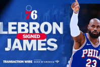 Philadelphia 76ers oficializa LeBron James e define número de camisa