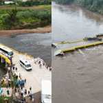 Ponte reconstruída após enchente volta a ser destruída por chuvas no Rio Grande do Sul