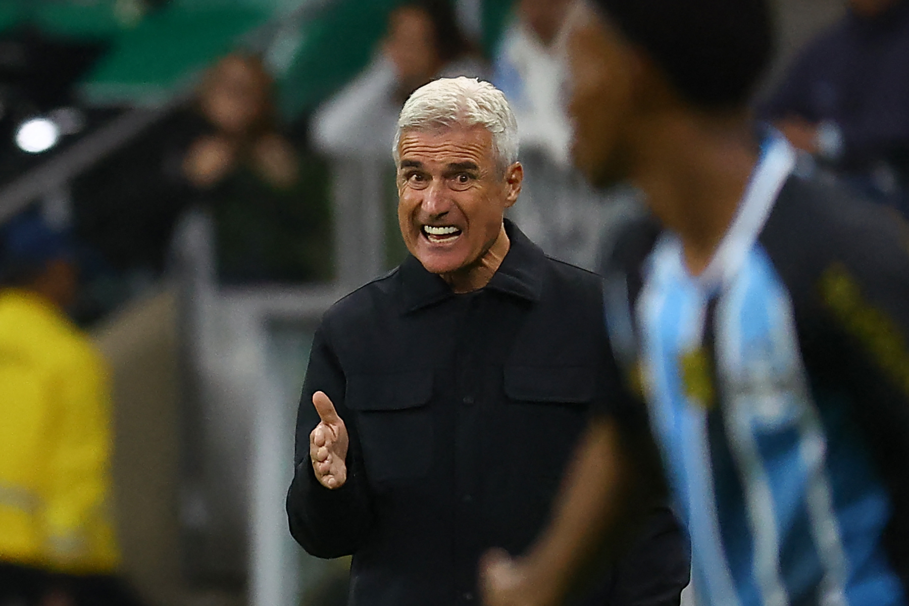 Torcida do Grêmio protesta e xinga Luís Castro durante a eliminação na Sul-Americana