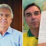 Caiado ironiza carta de Bolsonaro para Flávio: '45 anos, leu uma carta do pai'