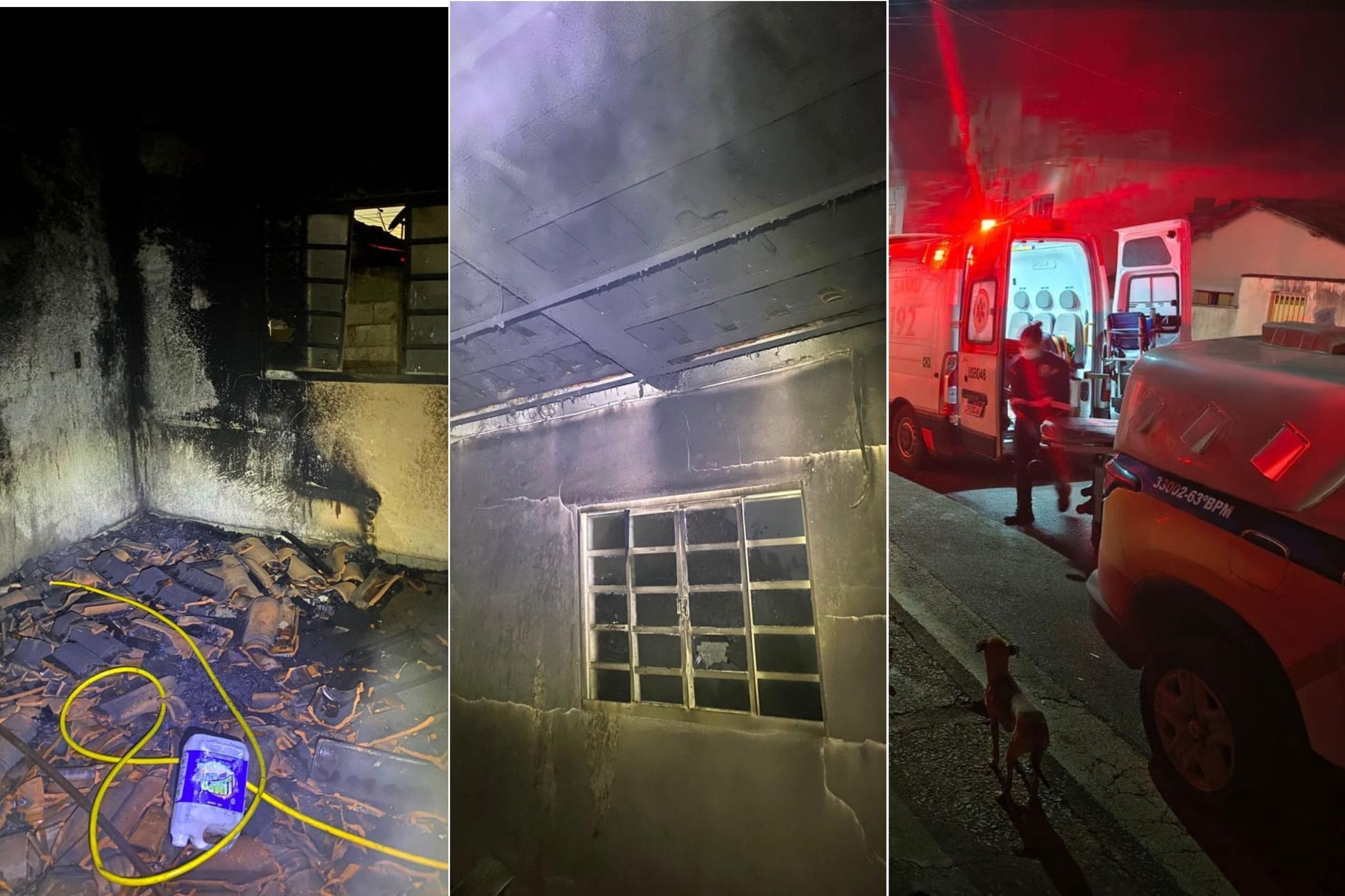 Policiais salvam mulher desacordada de casa incendiada por homem em Bambuí-MG