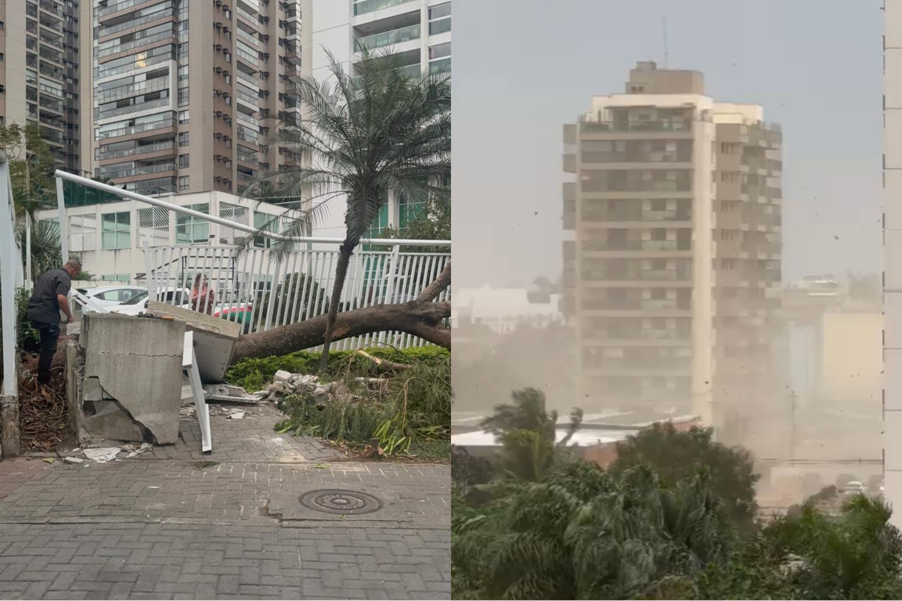 Ventos de até 92,5 km/h causam destruição e falta de energia no Rio de Janeiro; veja vídeo