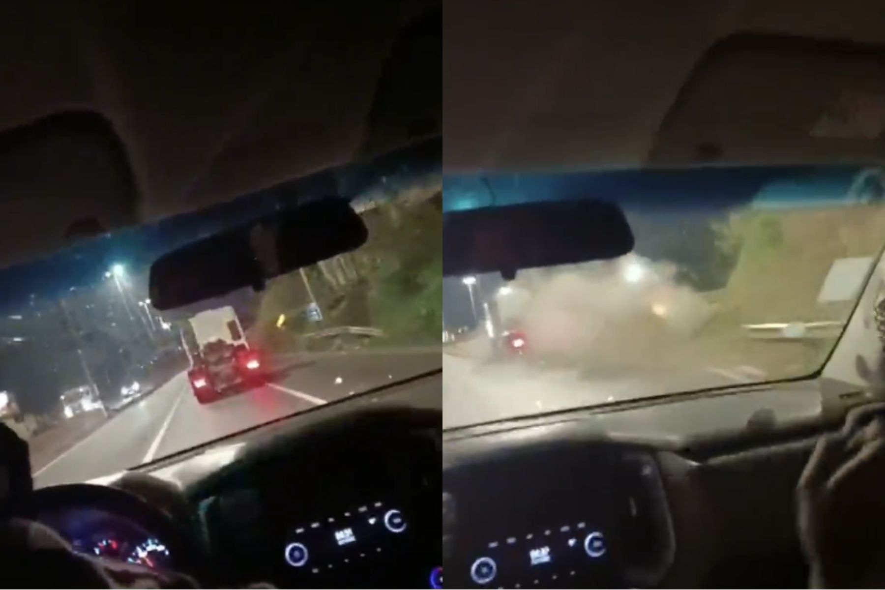 Vídeo mostra perseguição de caminhoneiro que atingiu ônibus e mais seis veículos na Grande BH