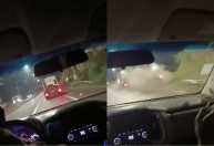 Vídeo mostra perseguição de caminhoneiro que atingiu ônibus e mais seis veículos na Grande BH