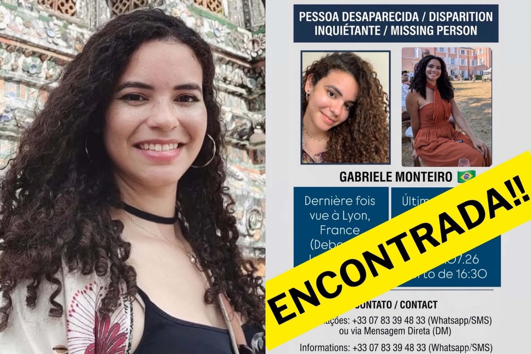 Engenheira brasileira que estava desaparecida na França é encontrada após 5 dias