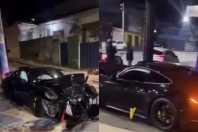 Polícia procura por motorista de Porsche que bateu veículo em alta velocidade em BH