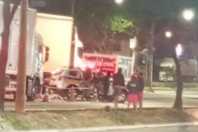 Idosa morre atropelada por caminhão na Via Expressa de Contagem, na Grande BH