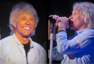 Ele está de volta! Veja imagens do retorno de Jon Bon Jovi aos palcos após cirurgia nas cordas