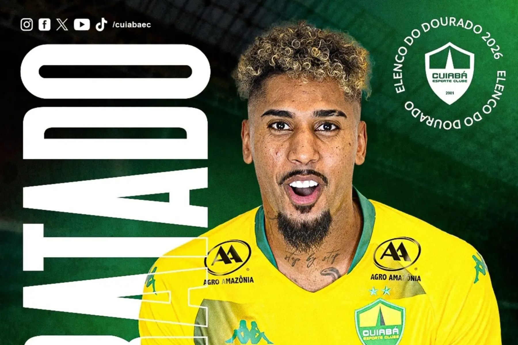 Atacante ex-Atlético é anunciado como reforço de clube da Série B