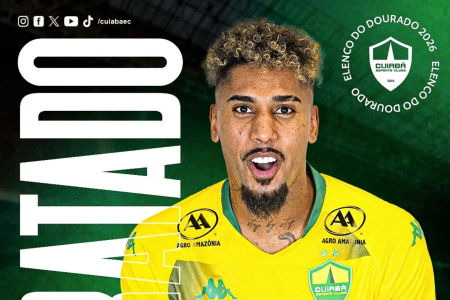 Fábio Gomes, ex-Atlético, foi anunciado como reforço do Cuiabá
