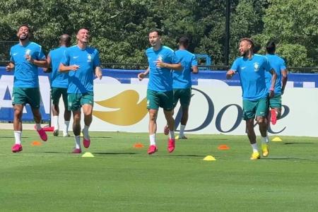 Treino da Seleção Brasileira em Nova York