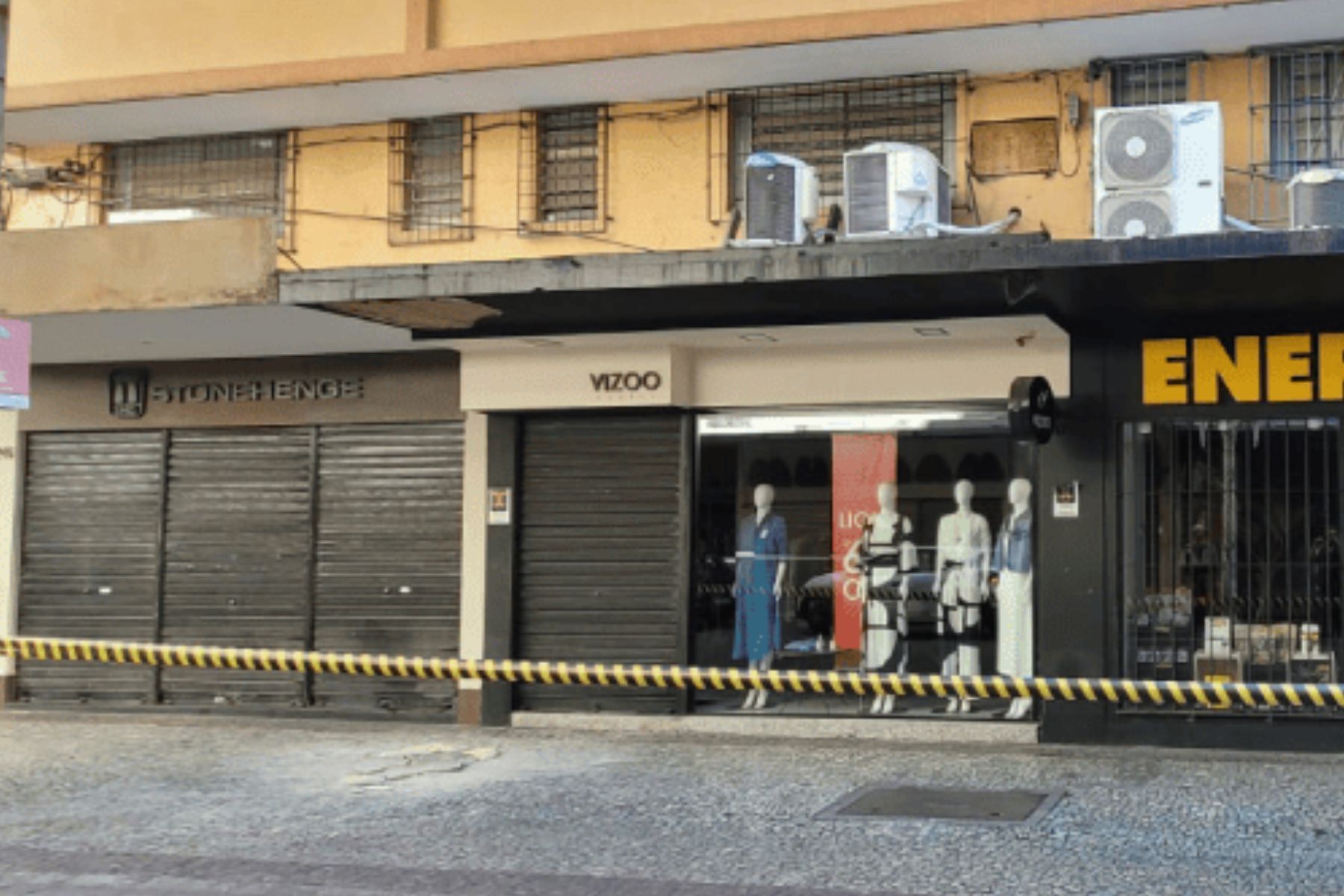 Lojas são interditadas até reparo em marquise de imóvel em Juiz de Fora