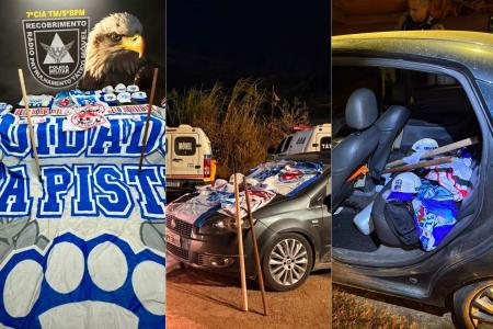 Integrantes da Máfia Azul são presos após tentativa de ataque contra torcida do Botafogo em BH