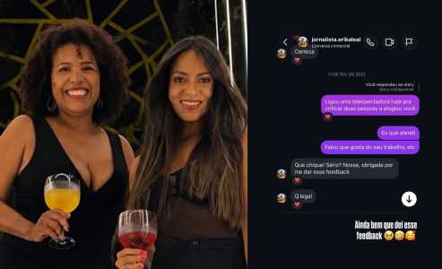 Josiane Ricardo relembra momento com Érika Leal e mensagem trocada nas redes sociais • Reprodução | Redes sociais