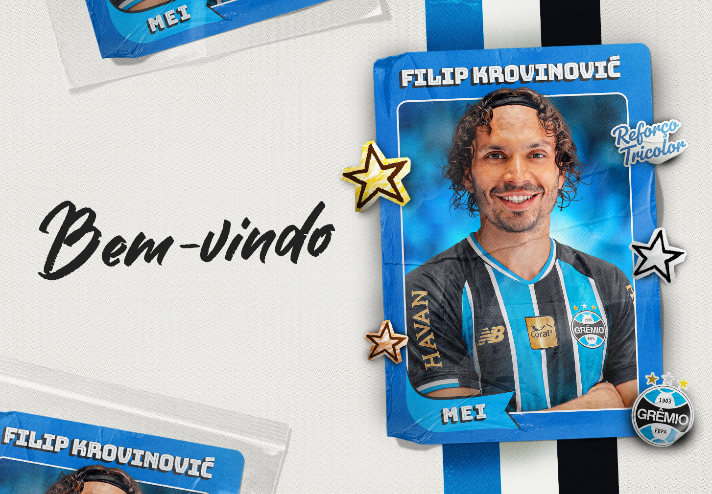 Grêmio anuncia acerto com meio-campista croata Filip Krovinović; veja detalhes